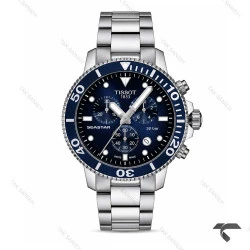 ساعت تیسوت Seastar مردانه کورنوگراف استیل صفحه سرمه ای Tissot-10661-G