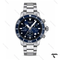 ساعت تیسوت Seastar مردانه کورنوگراف استیل صفحه سرمه ای Tissot-10661-G