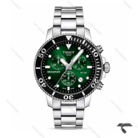 ساعت تیسوت مدل Seastar مردانه کورنوگراف صفحه سبز Tissot-10662-G