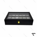 جعبه ساعت 18 تایی طوسی Watches-Box-18-10666-U