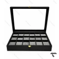 جعبه ساعت 18 تایی طوسی Watches-Box-18-10666-U