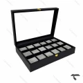 جعبه ساعت 18 تایی طوسی Watches-Box-18-10666-U
