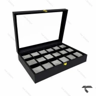 جعبه ساعت 18 تایی طوسی Watches-Box-18-10666-U