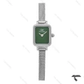 ساعت دنیل ولینگتون مینی زنانه سیلور صفحه سبز مهندسی حصیری DW-10675-L