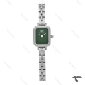 ساعت زنانه DW مینی کوادرو سیلور صفحه سبز مهندسی بندفلزی DW-10695-L