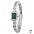 ساعت زنانه DW مینی کوادرو سیلور صفحه سبز مهندسی بندفلزی DW-10695-L