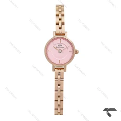 ساعت دنیل ولینگتون مینی Petite زنانه رزگلد صفحه صورتی بند فلزی DW-10699-L