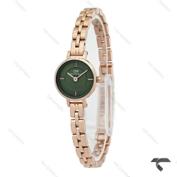 ساعت دنیل ولینگتون Petite مینی زنانه رزگلد صفحه سبز DW-10700-L