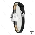 ساعت DW مینی مستطیلی نقره ای صفحه سبز مهندسی چرمی DW-10709-L