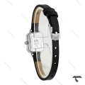 ساعت دنیل ولینگتون مینی مستطیل سیلور صفحه مشکی مهندسی بند چرم DW-10710-L