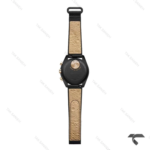امگا سواچ ماموریت به ماه 1969 مشکی طلایی بند رابر جدید Swatch-10719-U