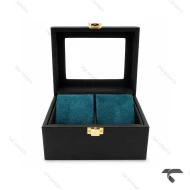 جعبه ست ساعت مچی 2 تایی چرمی مشکی سبز Watches-Box-Set-10777-S