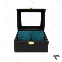جعبه ست ساعت مچی 2 تایی چرمی مشکی سبز Watches-Box-Set-10777-S
