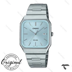 ساعت مچی کاسیو MTP-B185D-2A2V مستطیلی مردانه سیلور آبی Casio-10723-G