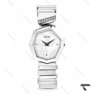ساعت دیور Gem Dior زنانه سیلور صفحه سفید صدفی Dior-10763-L