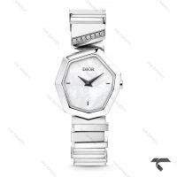 ساعت دیور Gem Dior زنانه سیلور صفحه سفید صدفی Dior-10763-L