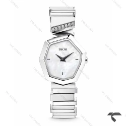 ساعت دیور Gem Dior زنانه سیلور صفحه سفید صدفی Dior-10763-L