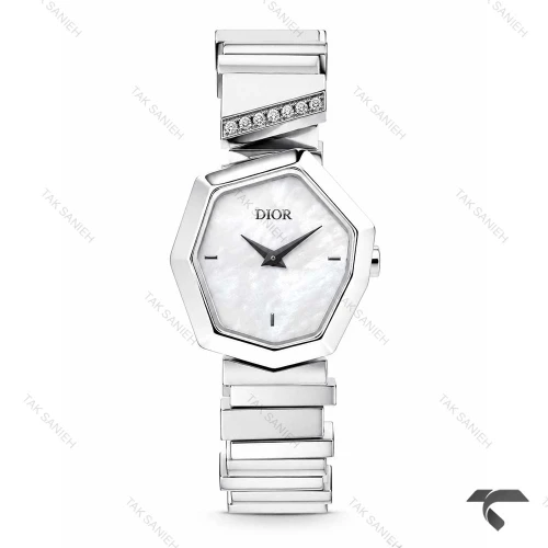ساعت دیور Gem Dior زنانه سیلور صفحه سفید صدفی Dior-10763-L