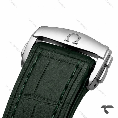 ساعت امگا کانسلیشن مردانه دورنگ طلایی بند چرم سبز Omega-10765-G