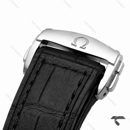 ساعت امگا کانسلیشن مردانه بند چرم مشکی صفحه سفید Omega-10767-G