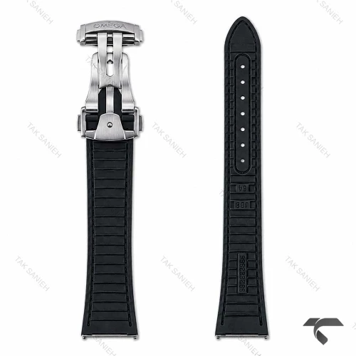 ساعت امگا کانسلیشن مردانه دورنگ رزگلد سرمه ای بند چرم Omega-10768-G