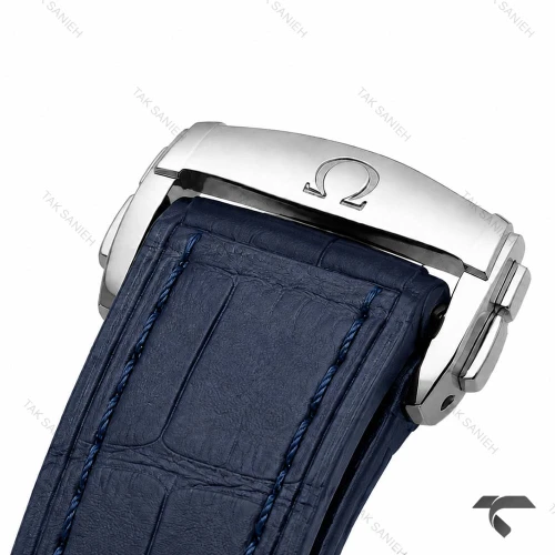 ساعت مچی امگا کانسلیشن مردانه سیلور سرمه ای بندچرم Omega-10769-G