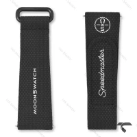 بند رابر امگا سواچ ماموریت به ماه مشکی Swatch-Strap-10725-U