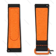 بند رابر امگا سواچ ماموریت به زمین لاوا مشکی نارنجی Swatch-Strap-10727-U