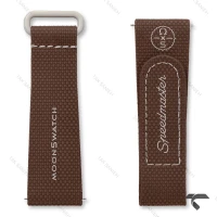 بند رابر امگا سواچ ماموریت به زحل قهوه ای Swatch-Strap-10729-U