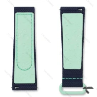 بند رابر امگا سواچ ماموریت به زمین سبز سرمه ای Swatch-Strap-10730-U