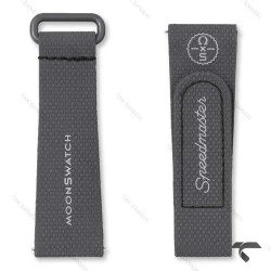 بند رابر امگا سواچ ماموریت به عطارد خاکستری Swatch-Strap-10733-U