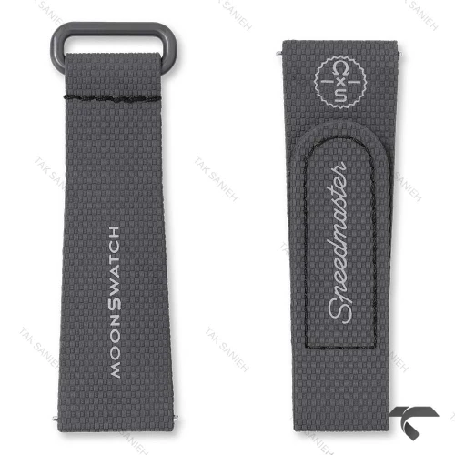 بند رابر امگا سواچ ماموریت به عطارد خاکستری Swatch-Strap-10733-U