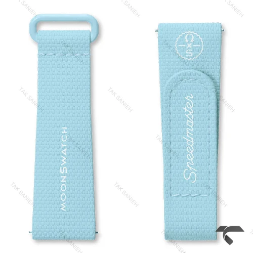 بند رابر امگا سواچ ماموریت به اورانوس آبی آسمانی Swatch-Strap-10735-U