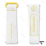 بند رابر امگا سواچ ماموریت به خورشید سفید زرد Swatch-Strap-10737-U