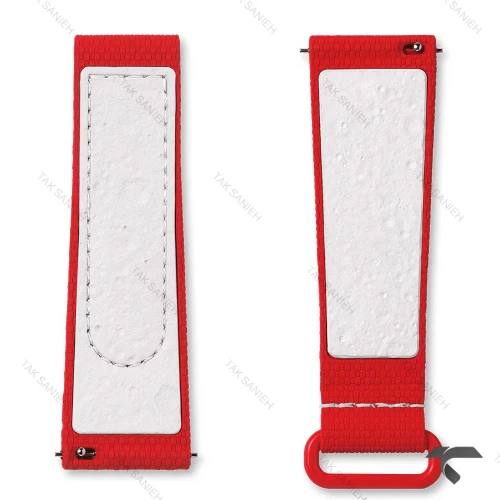بند رابر امگا سواچ ماموریت به مریخ قرمز سفید Swatch-Strap-10739-U