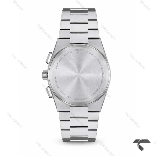 ساعت تیسوت مردانه PRX سه موتوره کورنوگراف سیلور صفحه سرمه ای Tissot-10781-G