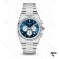 ساعت تیسوت مردانه PRX سه موتوره کورنوگراف سیلور صفحه سرمه ای Tissot-10781-G
