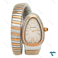 ساعت بولگاری ماری زنانه تک دور دورنگین دورنگ رزگلد Bvlgari-8749-L