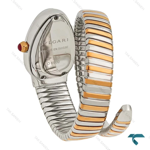 ساعت بولگاری ماری زنانه تک دور دورنگین دورنگ رزگلد Bvlgari-8749-L