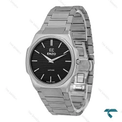 ساعت مچی مردانه انزو EC-852 استیل صفحه مشکی Enzo-8759-G