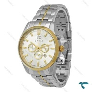 ساعت مردانه انزو EC-3122 دورنگ طلایی سه موتوره اورجینال Enzo-8769-G