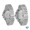 ساعت ست انزو EC-3122 سیلور صفحه مشکی اورجینال Enzo-8783-S