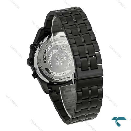 ساعت انزو EC-3122 اورجینال مردانه مشکی صفحه سبز Enzo-8790-G