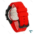 ساعت انزو مردانه EC-3120 اورجینال کورنوگراف مشکی بند رابر قرمز Enzo-8801-G