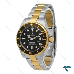 ساعت رولکس سابمارینر مردانه دورنگ طلایی مشکی Rolex-2533-G