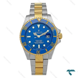 ساعت رولکس Submariner مردانه دورنگ طلایی آبی Rolex-2532-G