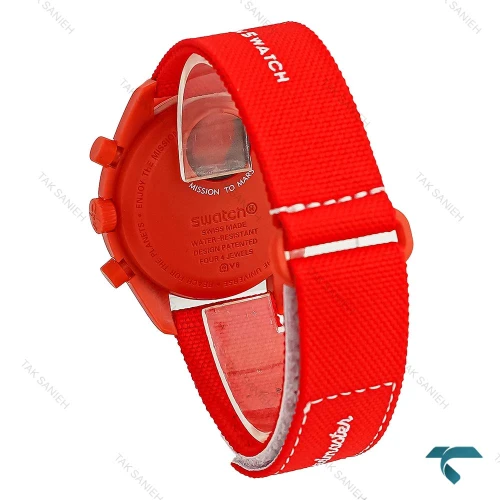 امگا سواچ ماموریت به مریخ قرمز بند برزنت Swatch-8831-U