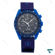 امگا سواچ ماموریت به نپتون سرمه ای بند برزنتی Swatch-8836-U
