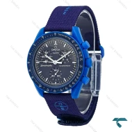 امگا سواچ ماموریت به نپتون سرمه ای بند برزنتی Swatch-8836-U