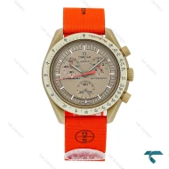 ساعت امگا سواچ ماموریت به ژوپیتر(مشتری) بند برزنتی Swatch-8840-U